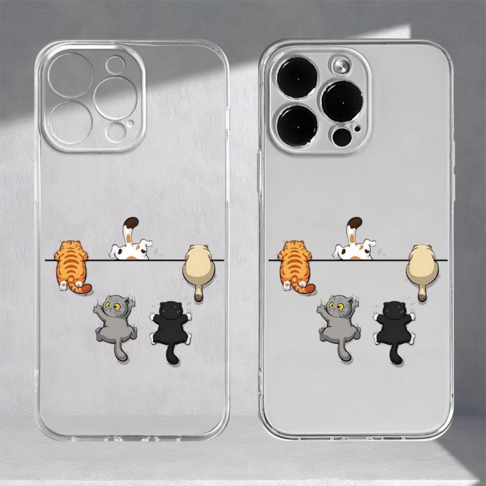 Apple Iphone 15 - Casing HP Motif Lima Kucing Lucu