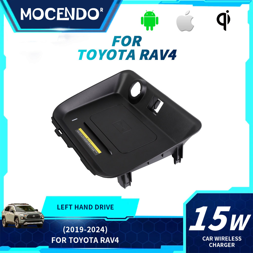 Wireless Phone Charger Pad - Untuk Toyota Rav4 15W Pengisi Daya