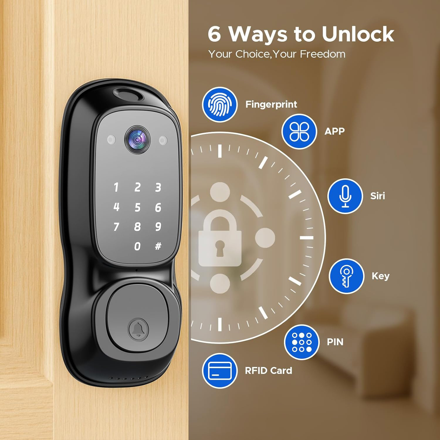 Kunci Pintu Pintar Wifi Tuya ‎ - Electronics & Gadgets Starting With C ulasan dan harga