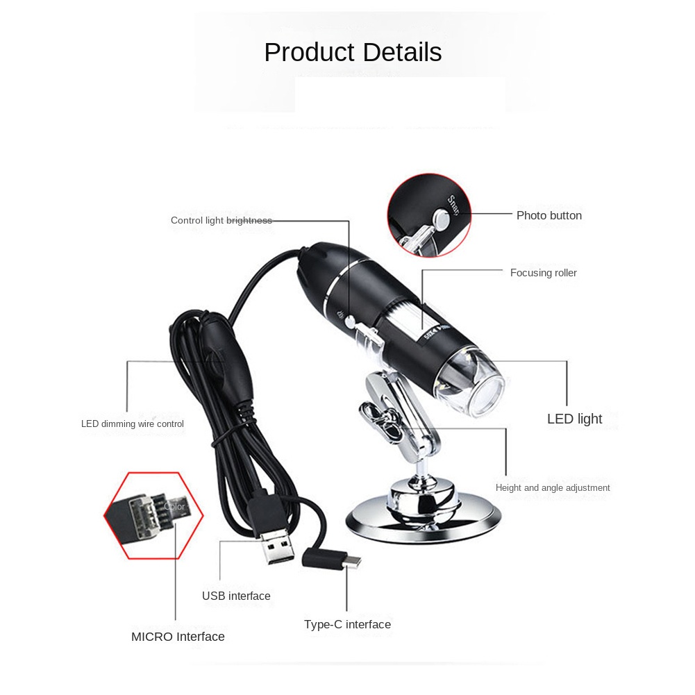 Mikroskop Digital 1600X, kamer - Usb Microscope Digital ulasan dan harga