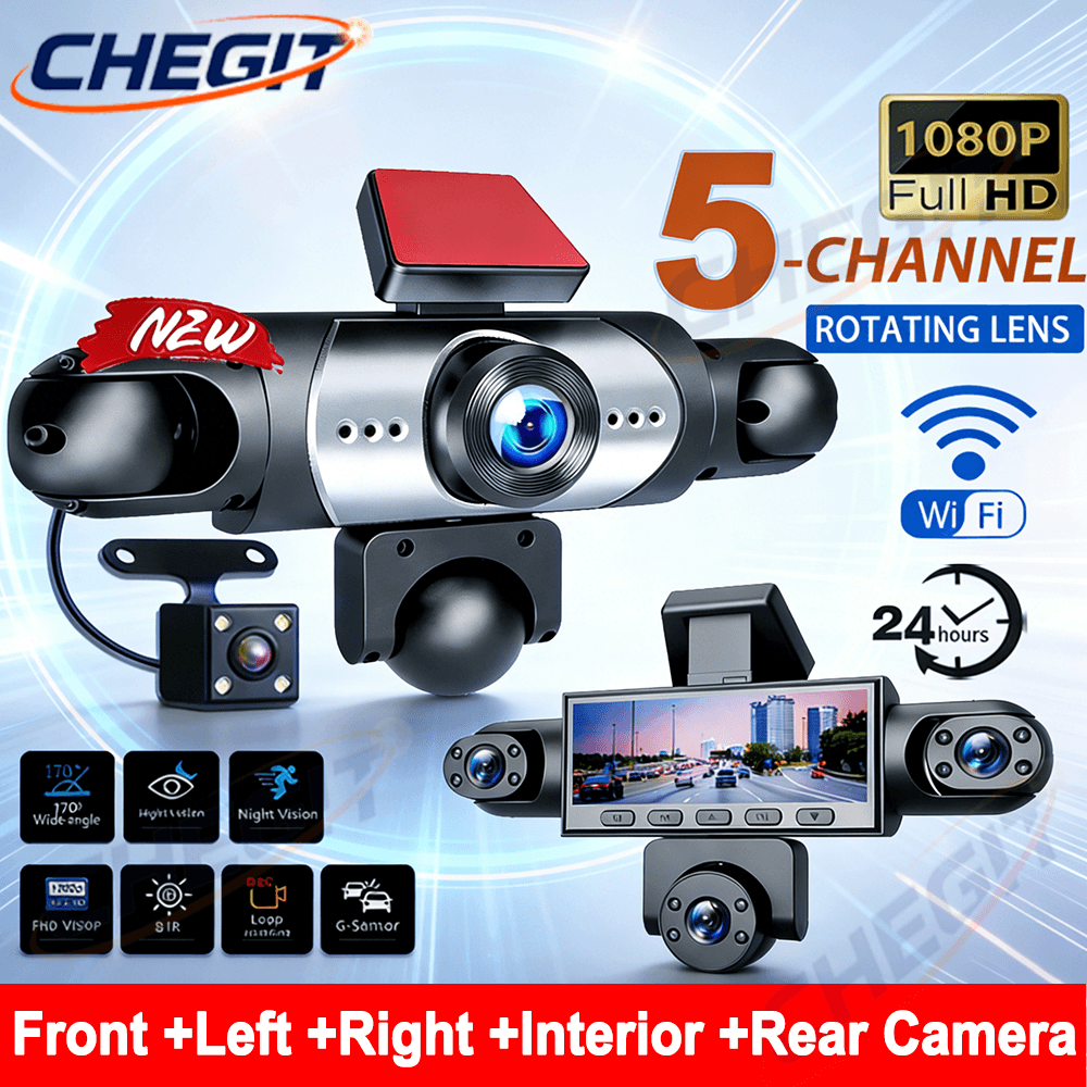 2026 BARU 3/5Kamera DVR Mobil  - Panoramic Dash Cam 360 ulasan dan harga