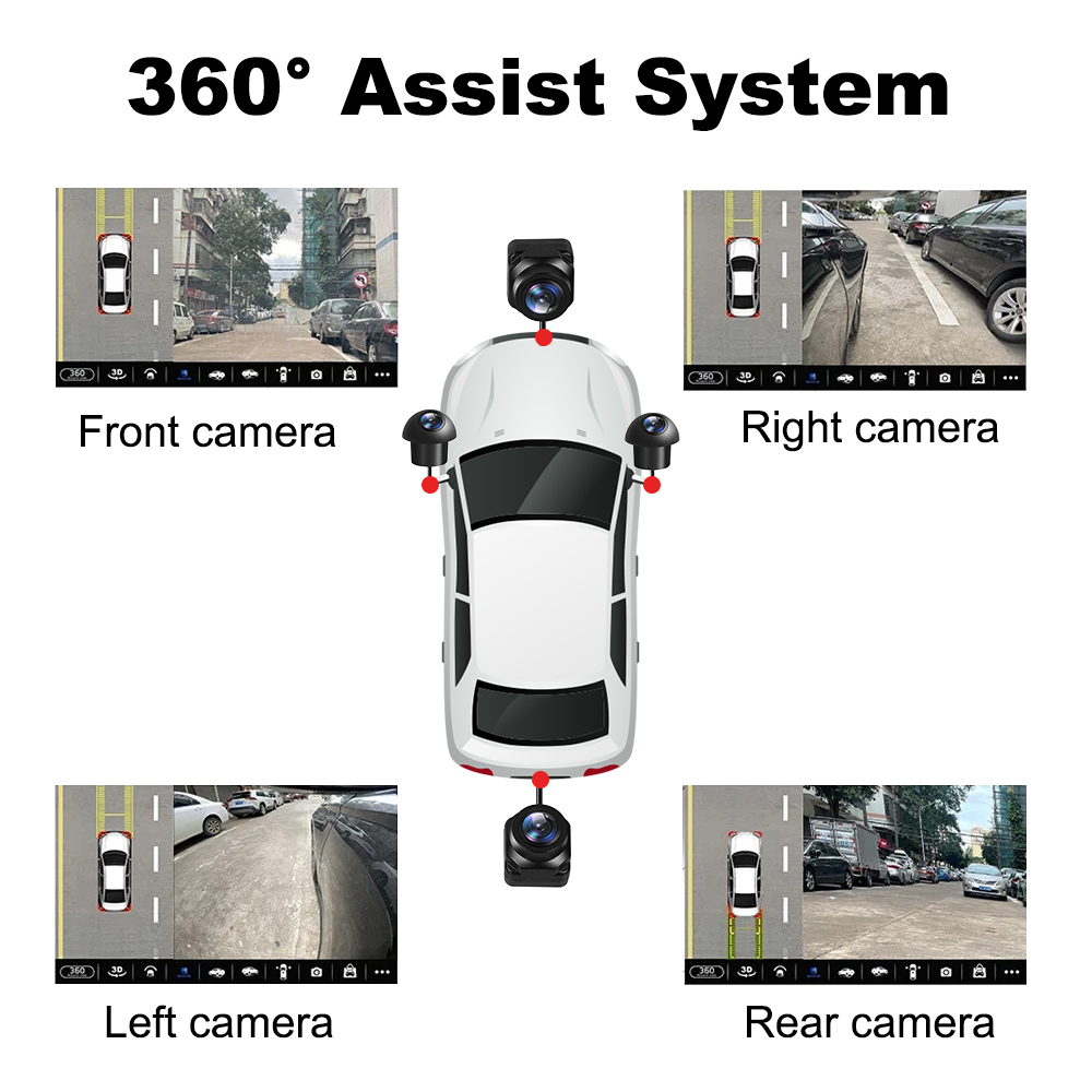 Untuk Aksesoris Mobil 360 °    - Panoramic Dash Cam 360 ulasan dan harga
