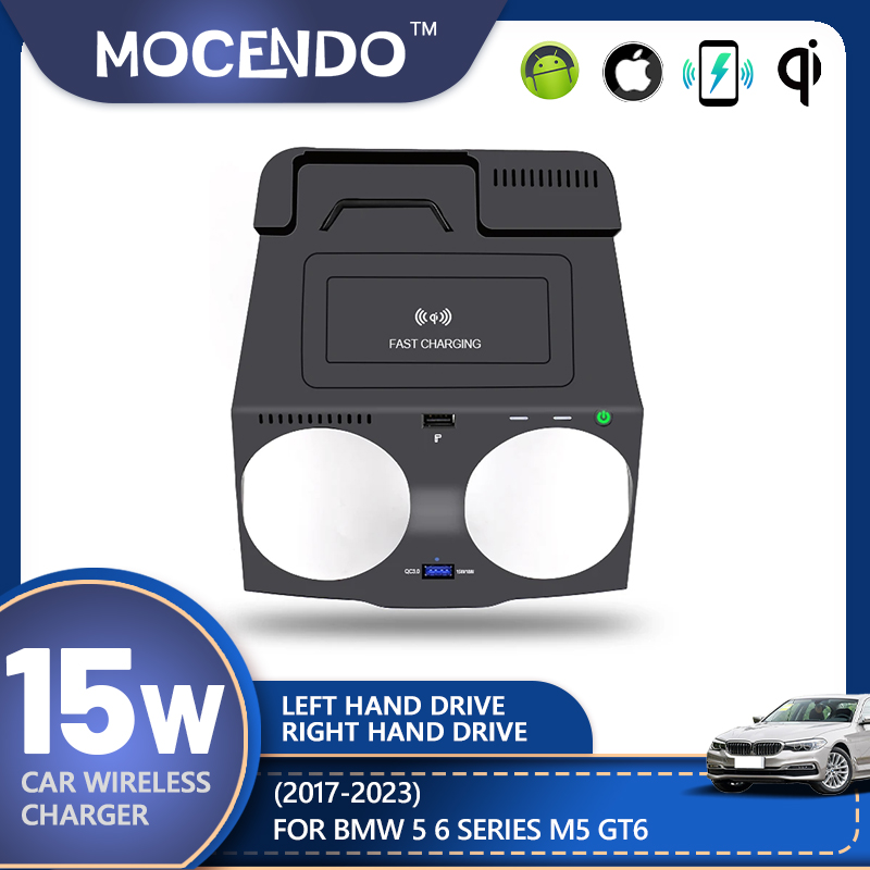 Untuk BMW Seri 5 6 G30 G38 G32 - Wireless Phone Charger Pad ulasan dan harga