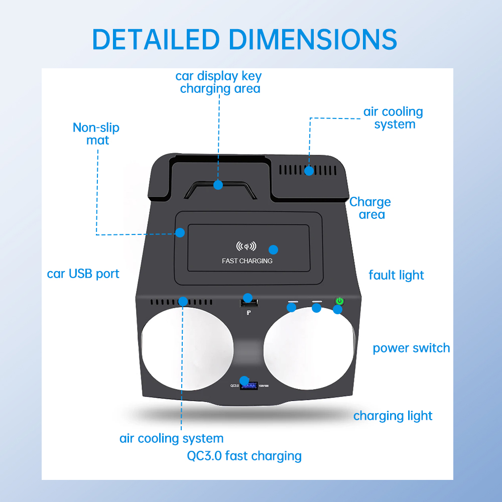 Untuk BMW Seri 5 6 G30 G38 G32 - Wireless Phone Charger Pad ulasan dan harga